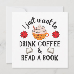 Carte Lire Livre Et Boire Café