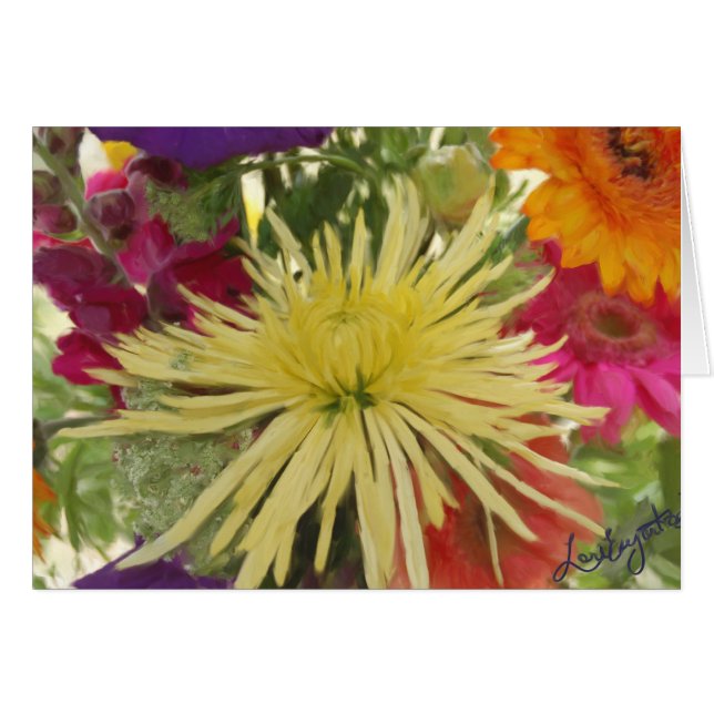 Carte "Lisa's Bouquet" (Devant horizontal)