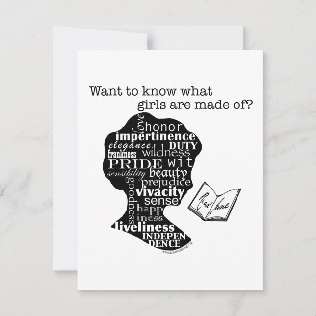 Carte Lisez Jane Austen (Devant)