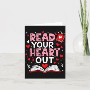 Carte Lisez votre livre de lecture de la Saint-Valentin