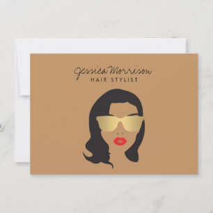 Carte Liste de cheveux Beauté Girl Tan/Carte cadeau Brow
