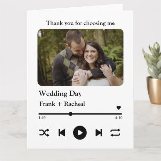 Carte Liste de lecture de musique de chanson photo perso