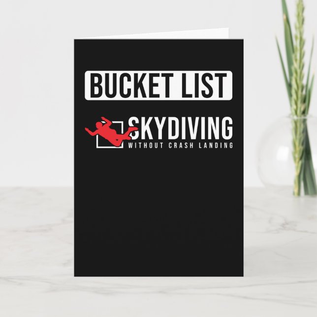 Carte Liste des lots de cadeaux Parachutistes (Devant)