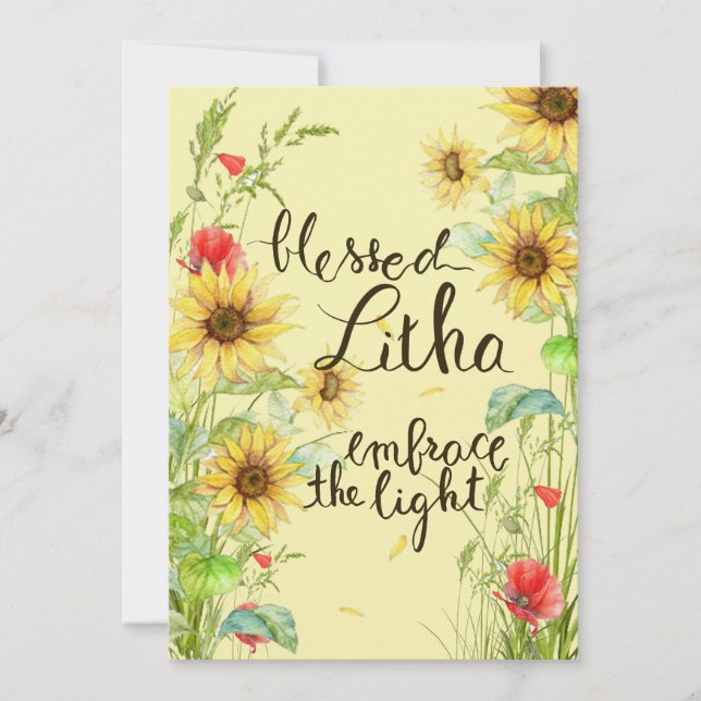 Carte Litha bénie (Devant)