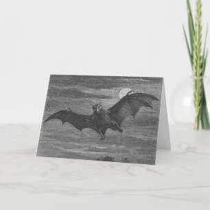 Carte Lithographie de chaume d'Halloween