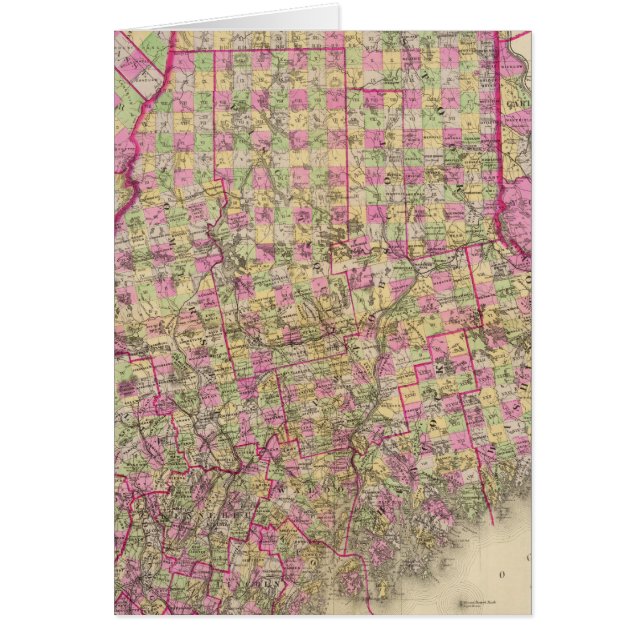 Carte lithographiée du Maine (Devant)