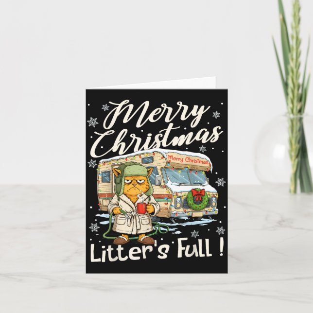 Carte Litter's Full Funny Cat Parody Outfit Sarcastic Ch (Devant)