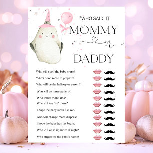 Carte Little Boo est presque dû jeux de Baby shower
