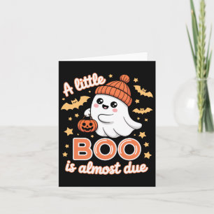 Carte Little Boo Est Presque Dû Mignonne Grossesse Hallo