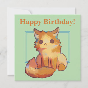 Carte Little Cat, happy Birthday