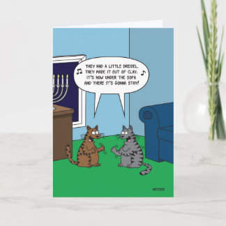 Carte Little Dreidel Chanukah