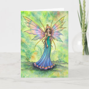 Carte Little Fern Fairy Imaginaire Art par Molly Harriso