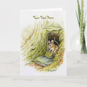 Carte Little Miss Mouse - texte personnalisable