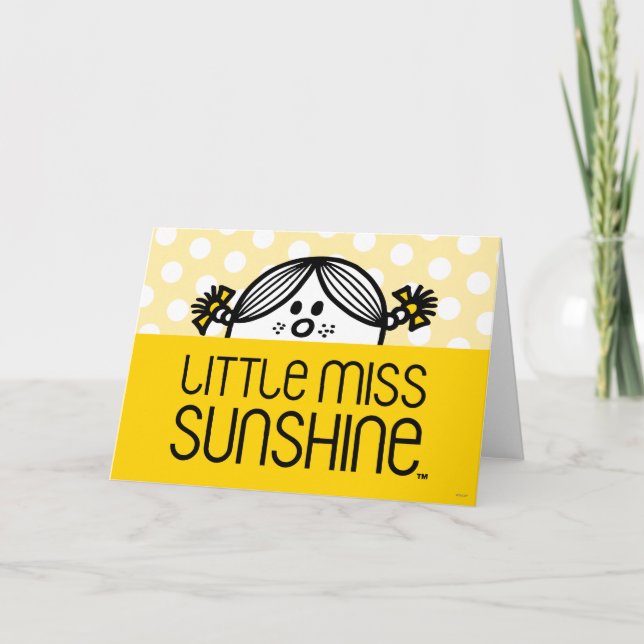 Carte Little Miss Sunshine Peeking (Devant)