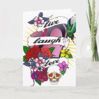 Live Lauder Love Coeur Tattoo Design