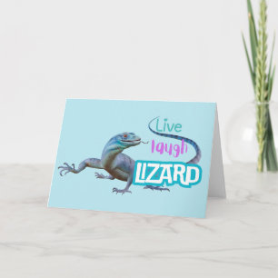 Carte Live Laugh Lizard