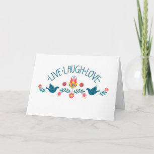 Carte Live Laugh Love