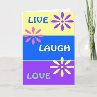 Carte Live Laugh Love