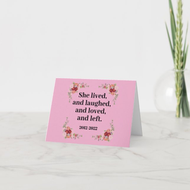 Carte Live Laugh Love Divorce Drôle Encouragement (Devant)