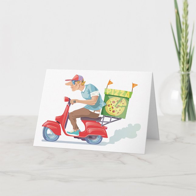 Carte Livraison de pizzas cyclées (Créateur téléchargé)