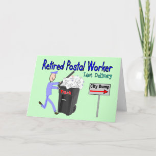 Carte Livraison Dernière du collaborateur postal à la re