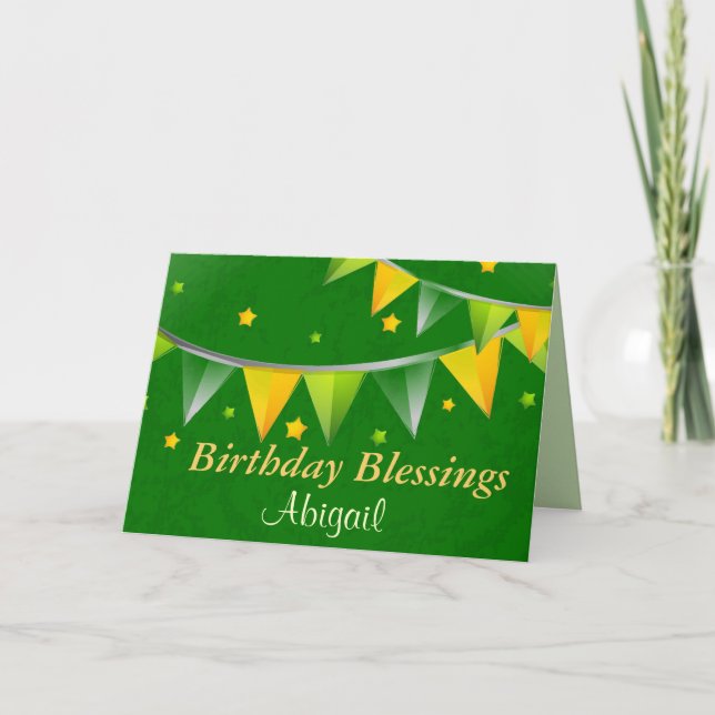 Carte Livre de Bénédiction d'anniversaire irlandais pers (Devant)