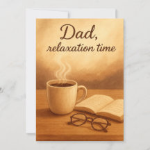 Livre de café du temps de relaxation de papa Fête 