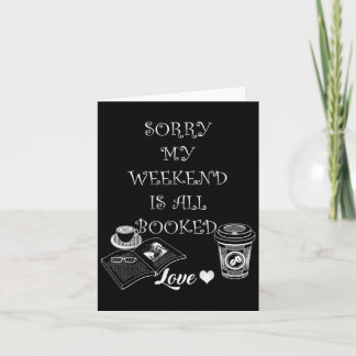 Carte Livre Lover Drôle Citation Graphique Design Mignon