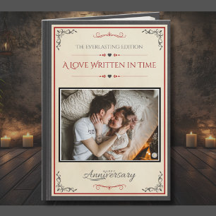 Carte Livre photo créatif pour l'anniversaire de mariage