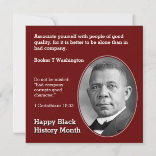 Carte LIVRE T WASHINGTON Citation Écriture Motivation