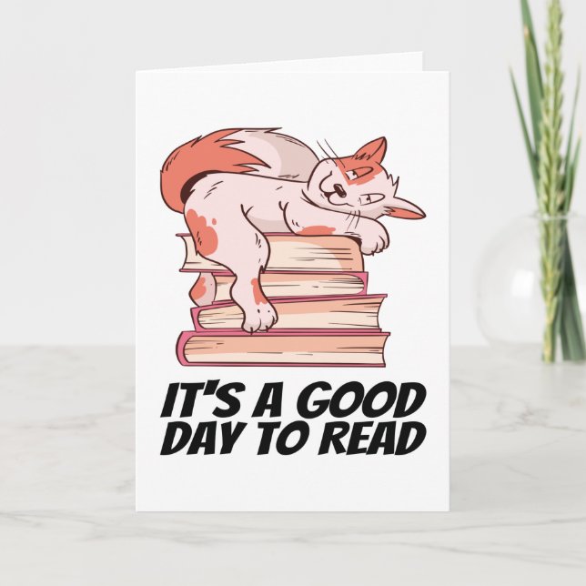 Carte Livres - C'est un bon jour pour lire (Devant)