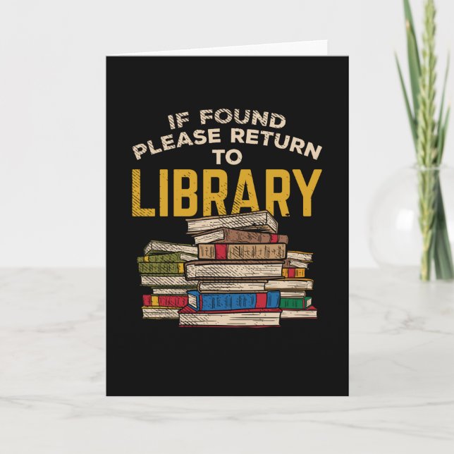 Carte Livres de bibliothèque cadeau (Devant)