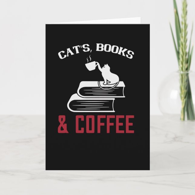 Carte Livres de chats & café (Devant)