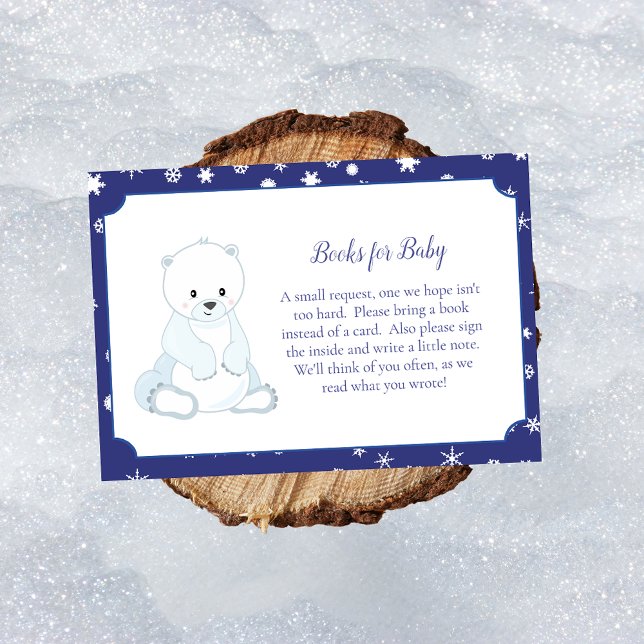 Carte Livres D'Ours Polaires Pour Le Jeu De Baby shower (Créateur téléchargé)