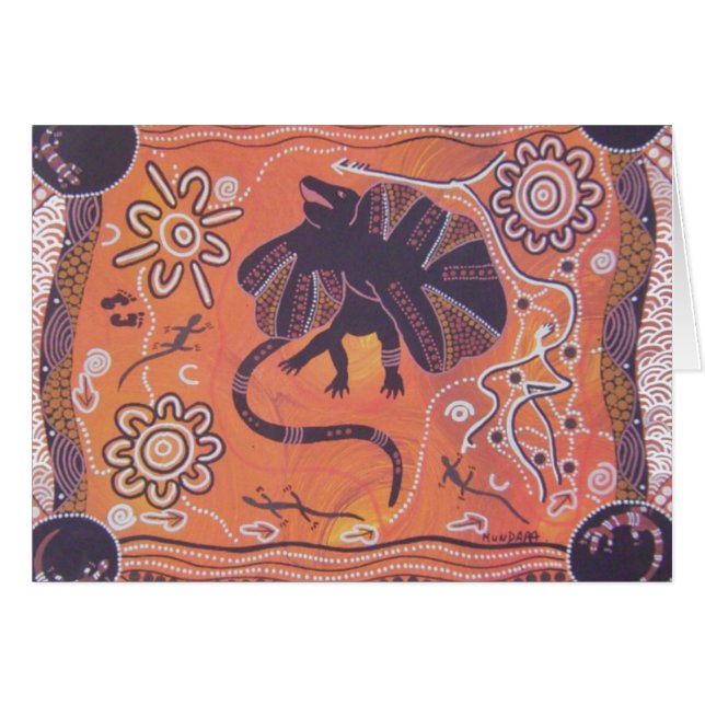 Carte Lizard à crâne (Devant horizontal)