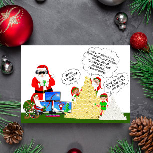 Carte L'obsession de Santa pour la technologie : les mat