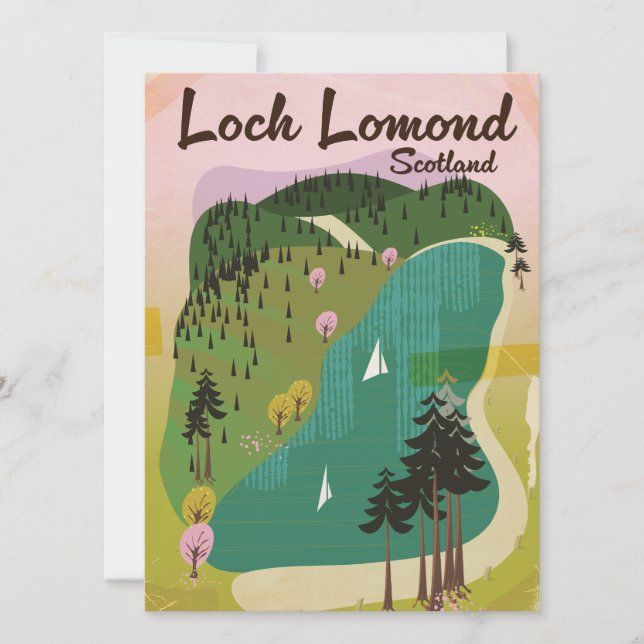 Carte Loch Lamond Scotland (Devant)