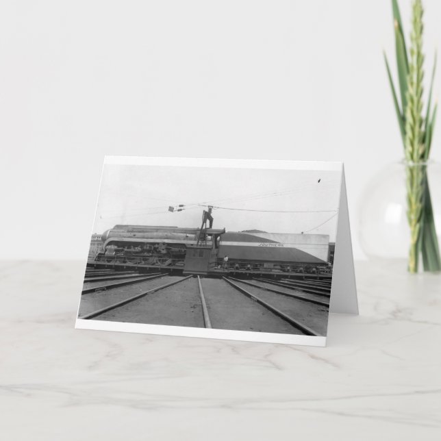 Carte Locomotive à vapeur ferroviaire du sud sur la (Devant)