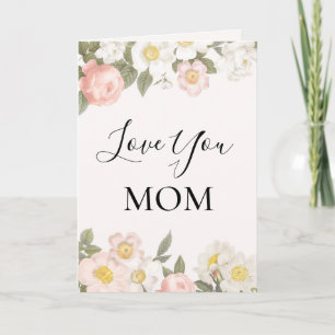 Carte Loft You Mom Soft Joli Dogwood et Roses