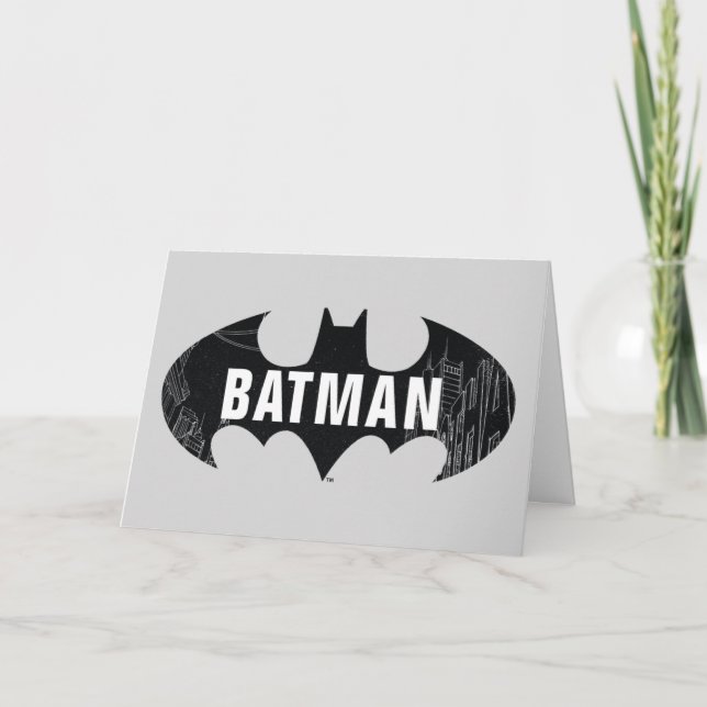 Carte Logo Bat Avec Gotham Etching (Devant)