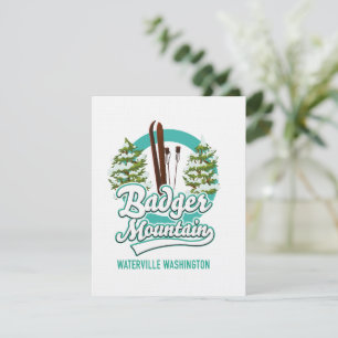 Carte logo de Badger Mountain Waterville Washington Ski