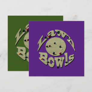 Carte Logo de photo des Bowls de pelouse circulaires,
