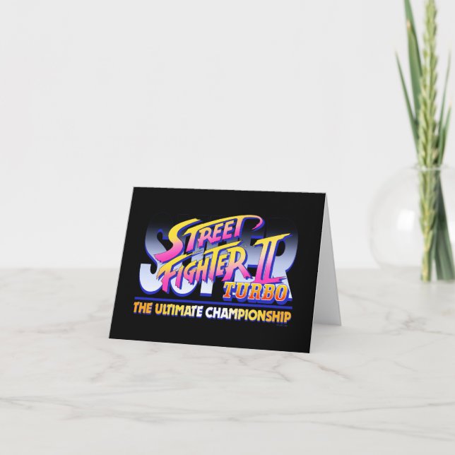 Carte Logo de Street Fighter II Turbo UC (Devant)