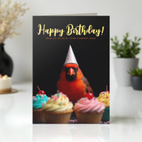 Logo Fun mignon Entreprise Cardinal Bird Anniversa