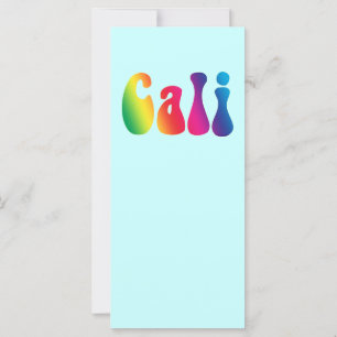 Carte Logo Hippie Cali Cravate-Dye California