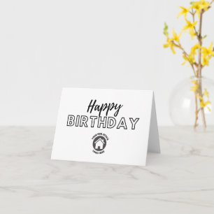 Carte Logo personnalisé pour un anniversaire d'affaires