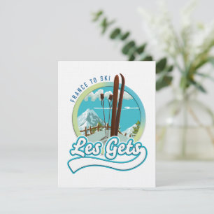 Carte Logo ski Les Gets France