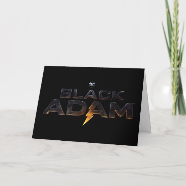 Carte Logo théâtral Black Adam (Devant)
