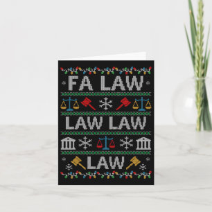 Carte Loi Fa Droit Avocat Vintage Avocat Laid Noël