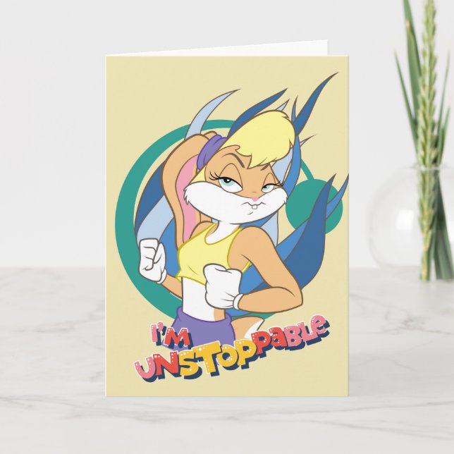 Carte Lola Bunny "Je ne peux pas arrêter" (Devant)